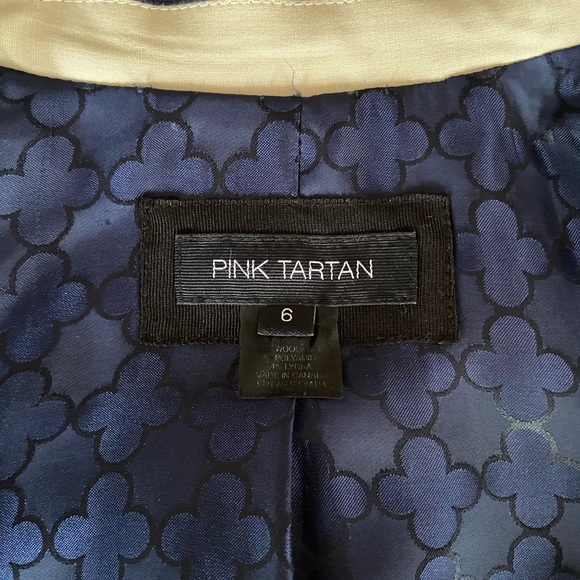 Pink Tartan navy blue dress suit - Picture 6 of 6